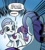 Size: 750x842 | Tagged: safe, artist:pencils, derpibooru import, idw, rarity, pony, unicorn, g4, spoiler:comic, spoiler:comicidw2020, adorkable, cute, dialogue, dork, duo, emanata, female, filly, filly rarity, foal, gasp, idw 20/20, mare, raribetes, self paradox, self ponidox, speech bubble, time travel, younger