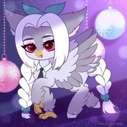 Size: 2000x2000 | Tagged: safe, artist:monstrum, derpibooru import, oc, griffon, cute, griffon oc, solo, wings