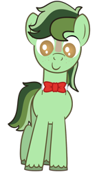 Size: 720x1280 | Tagged: safe, artist:sazerlite, derpibooru import, oc, oc only, oc:place holder, earth pony, pony, 2023 community collab, bowtie, derpibooru community collaboration, earth pony oc, facial markings, freckles, male, simple background, smiling, solo, stallion, transparent background, vector