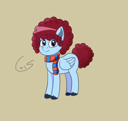 Size: 1708x1620 | Tagged: safe, artist:cristi444n, derpibooru import, oc, oc only, oc:navy plight, pegasus, pony, clothes, pegasus oc, scarf, solo, striped scarf