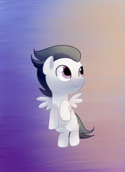 Size: 816x1124 | Tagged: safe, artist:andromedasparkz, derpibooru import, rumble, pegasus, pony, colt, foal, male, solo