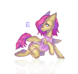 Size: 4452x4206 | Tagged: safe, artist:kisullkaart, derpibooru import, fluttershy, pony, fluttershy leans in, friendship is magic, spoiler:pony life, clothes, commission, commissions open, cute, female, pink, redesign, shy, solo