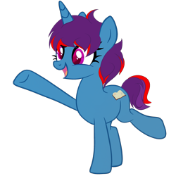 Size: 2500x2500 | Tagged: artist needed, safe, derpibooru import, oc, oc only, pony, unicorn, 2020 community collab, bipedal, derpibooru community collaboration, female, high res, horn, mare, open mouth, open smile, pony oc, simple background, smiling, solo, transparent background, unicorn oc, unnamed oc
