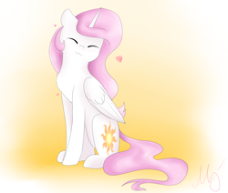 Size: 2600x2200 | Tagged: safe, artist:maravor, derpibooru import, princess celestia, alicorn, pony, catlestia, female, pink-mane celestia, solo, young celestia, younger