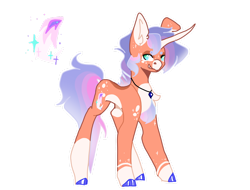 Size: 1280x973 | Tagged: safe, artist:420bees, derpibooru import, oc, oc only, pony, unicorn, coat markings, colored hooves, horn, jewelry, necklace, offspring, parent:flash sentry, parent:tempest shadow, simple background, socks (coat marking), solo, transparent background, unicorn oc