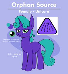 Size: 1780x1941 | Tagged: safe, artist:moonatik, derpibooru import, oc, oc only, oc:orphan source, pony, unicorn, commission, cutie mark, female, horn, mare, reference sheet, solo, unicorn oc