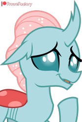 Size: 2213x3310 | Tagged: safe, artist:frownfactory, derpibooru import, ocellus, changedling, changeling, she's all yak, cute, diaocelles, female, grin, simple background, smiling, transparent background, vector