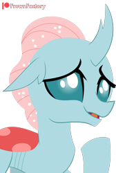 Size: 2229x3326 | Tagged: safe, artist:frownfactory, derpibooru import, ocellus, changedling, changeling, she's all yak, cute, diaocelles, female, grin, lineless, simple background, smiling, transparent background, vector