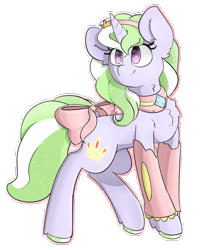 Size: 1062x1305 | Tagged: safe, artist:umbreow, derpibooru import, oc, oc only, oc:splendid hope, pony, unicorn, bow, female, mare, simple background, solo, tail, tail bow, transparent background