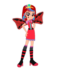 Size: 512x664 | Tagged: safe, artist:selenaede, artist:user15432, derpibooru import, human, equestria girls, g4, barely eqg related, base used, boots, clothes, costume, crossover, dress, ear piercing, earring, equestria girls style, equestria girls-ified, fairy, fairy wings, fairyized, glowing, glowing wings, halloween, halloween costume, hallowinx, hand on hip, high heel boots, high heels, holiday, jewelry, looking at you, piercing, pyra, red dress, red wings, shoes, simple background, smiling, sparkly wings, tiara, transparent background, wings, winx, winx club, winxified, xenoblade chronicles, xenoblade chronicles (series)