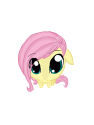 Size: 864x1152 | Tagged: safe, artist:miyukiarts, derpibooru import, fluttershy, pegasus, pony, big eyes, cute, daaaaaaaaaaaw, ears, eye clipping through hair, female, filly, floppy ears, foal, looking at you, shyabetes, simple background, solo, staring at you, transparent background