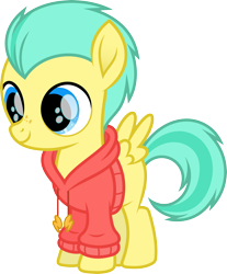 Size: 5209x6282 | Tagged: safe, artist:starryshineviolet, derpibooru import, pickle barrel, pegasus, pony, absurd resolution, clothes, colt, foal, gameloft, hoodie, male, simple background, transparent background, vector