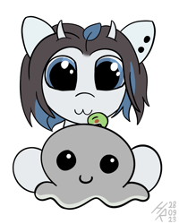 Size: 941x1177 | Tagged: safe, artist:hardrock, derpibooru import, pony, bust, plushie, portrait, smiling, solo