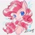 Size: 2048x2048 | Tagged: safe, artist:co306012, derpibooru import, pinkie pie, earth pony, pony, bust, female, looking at you, mare, open mouth, open smile, simple background, smiling, smiling at you, solo, white background