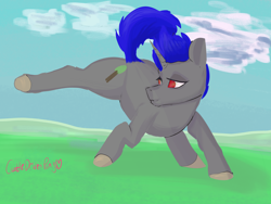 Size: 3800x2850 | Tagged: safe, artist:mostvaluedpony, derpibooru exclusive, derpibooru import, oc, oc:enigan, pony, unicorn, solo