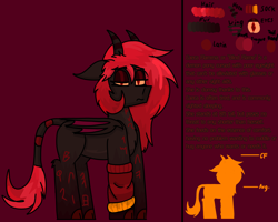 Size: 2500x2000 | Tagged: safe, artist:kommsussertodd, derpibooru import, oc, oc:caeca flamma, demon, demon pony, succubus, latin, reference sheet, runes