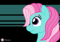 Size: 5714x4000 | Tagged: safe, artist:melisareb, derpibooru import, minty, earth pony, pony, g3, .svg available, absurd resolution, black background, bust, female, mare, side view, simple background, solo, vector