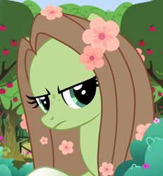 Size: 1080x1167 | Tagged: safe, artist:cstrawberrymilk, derpibooru import, oc, oc only, oc:lumina, pony, bust, female, flower, mare, portrait, solo, tree