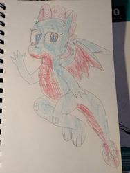 Size: 828x1104 | Tagged: safe, artist:infinitydragon900, derpibooru import, ocellus, dragon, disguise, disguised changeling, dragon ocellus, traditional art