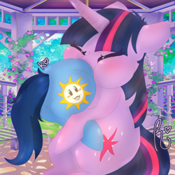 Size: 606x606 | Tagged: artist needed, source needed, safe, derpibooru import, twilight sparkle, twilight sparkle (alicorn), oc, oc:blue thunder, alicorn, twipred, vore