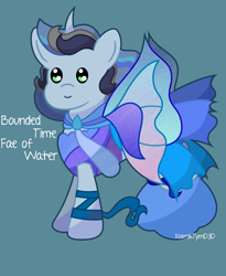 Size: 5500x6715 | Tagged: safe, alternate version, artist:kosmiktym, derpibooru import, oc, oc only, oc:bounded-time, pony, fairy, fairy wings, pointy ponies, simple background, solo, transparent background, wings