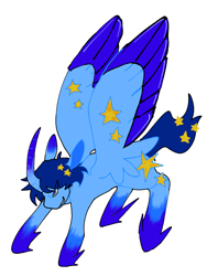 Size: 1536x2048 | Tagged: artist needed, source needed, safe, derpibooru import, oc, oc:blue thunder, alicorn, solo, transformation