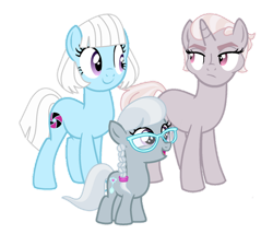 Size: 966x827 | Tagged: safe, artist:frostcorpsclub, artist:gallantserver, artist:mrbarthalamul, artist:parclytaxel, derpibooru import, photo finish, silver spoon, zesty gourmand, earth pony, unicorn, base used, female, filly, foal, headcanon, lesbian, magical lesbian spawn, mare, missing accessory, mother and child, mother and daughter, no glasses, offspring, parent and child, shipping, simple background, transparent background, trio, trio female, zestyfinish