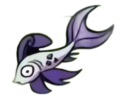 Size: 720x597 | Tagged: safe, derpibooru import, idw, rarity, fish, spoiler:comic, spoiler:comic78, cropped, fishified, maybe salmon, rarifish, simple background, species swap, transparent background