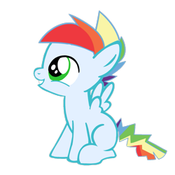 Size: 1099x1099 | Tagged: artist needed, safe, derpibooru import, oc, oc only, oc:rainbow blitz, pegasus, pony, colt, foal, male, offspring, parent:rainbow dash, parent:soarin', parents:soarindash, simple background, solo, transparent background