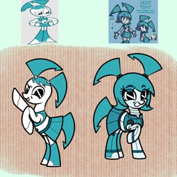 Size: 2000x2000 | Tagged: safe, artist:scandianon, derpibooru import, earth pony, pony, robot, robot pony, clothes, female, jenny wakeman, mare, ponified, skirt, species swap