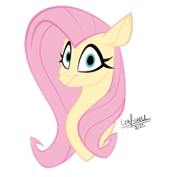 Size: 1264x1310 | Tagged: safe, artist:leaficun3, derpibooru import, fluttershy, pony, bust, portrait, simple background, solo, transparent background