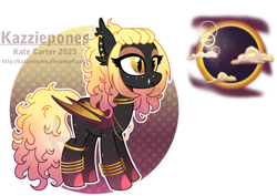 Size: 1024x726 | Tagged: safe, artist:kazziepones, derpibooru import, oc, oc only, oc:sunset eclipse, bat pony, pony, female, mare, simple background, solo, transparent background