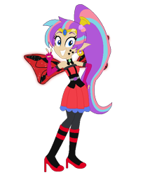 Size: 518x604 | Tagged: safe, artist:pupkinbases, artist:user15432, derpibooru import, human, equestria girls, g4, barely eqg related, base used, boots, clothes, costume, crossover, dress, ear piercing, earring, equestria girls style, equestria girls-ified, fairy, fairy wings, fairyized, fingerless gloves, flower, flower in hair, genie, gloves, glowing, glowing wings, halloween, halloween costume, hallowinx, high heel boots, high heels, holiday, jewelry, looking at you, peace sign, piercing, ponytail, red dress, red wings, shantae, shantae (character), shoes, simple background, sleeveless, smiling, sparkly wings, strapless, transparent background, wings, winx, winx club, winxified