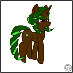 Size: 2000x2000 | Tagged: safe, artist:dice-warwick, derpibooru import, oc, oc only, oc:sparkling delight, changeling, unicorn, fallout equestria, changeling hybrid, curly hair, curly tail, drill hair, drill tail, fallout equestria: journal of an escort, hair bun, lipstick, simple background, solo, tail, transparent background