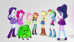 Size: 3840x2160 | Tagged: safe, derpibooru import, applejack, fluttershy, pinkie pie, rainbow dash, rarity, sci-twi, sunset shimmer, twilight sparkle, equestria girls, mirror magic, spoiler:eqg specials, battle for dream island, gelatin, gelatin (battle for dream island), geode of empathy, geode of shielding, geode of sugar bombs, geode of super speed, geode of super strength, geode of telekinesis, humane five, humane seven, humane six, limbo, low effort, magical geodes, sci-twi outfits