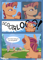 Size: 1800x2520 | Tagged: safe, artist:parrpitched, derpibooru import, apple bloom, scootaloo, sweetie belle, comic:special talent initiative, comic, redesign, reimagining