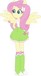 Size: 1024x1891 | Tagged: safe, artist:theshadowstone, derpibooru import, fluttershy, equestria girls, ponied up, simple background, solo, transparent background, wings