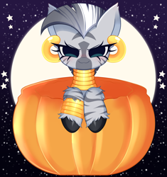 Size: 2340x2488 | Tagged: safe, artist:arwencuack, derpibooru import, zecora, zebra, commission, cute, halloween, halloween 2023, holiday, your character here, zecorable