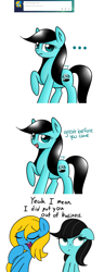 Size: 1162x3022 | Tagged: safe, artist:furrgroup, derpibooru import, oc, oc:internet explorer, oc:netscape, earth pony, pony, ask internet explorer, browser ponies, female, internet explorer, mare