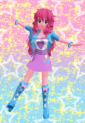 Size: 396x568 | Tagged: safe, artist:luckygirl88, derpibooru import, pinkie pie, equestria girls, 3d, mmd, solo