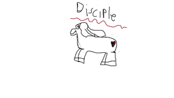 Size: 1152x648 | Tagged: safe, derpibooru import, disciple, ms paint, simple background, slaughter horse, slaughter horse 2, solo, white background