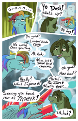 Size: 2017x3140 | Tagged: safe, artist:seventozen, derpibooru import, rainbow dash, oc, pony, comic:the problem of parthus, comic