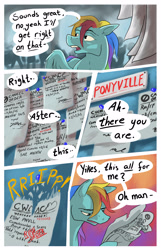 Size: 2017x3140 | Tagged: safe, artist:seventozen, derpibooru import, rainbow dash, pony, comic:the problem of parthus, comic, solo