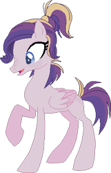 Size: 299x464 | Tagged: safe, artist:westrail642fan, derpibooru import, oc, oc only, oc:shooting star (r&f), pegasus, base used, folded wings, freckles, offspring, parent:oc:david wyne, parent:princess cadance, parents:canon x oc, pegasus oc, reference sheet, rise and fall, simple background, solo, transparent background, wings