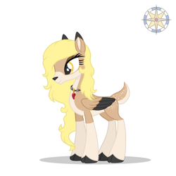 Size: 2500x2500 | Tagged: safe, artist:r4hucksake, derpibooru import, oc, oc only, oc:amber, deer, deer pony, original species, peryton, colored wings, female, simple background, solo, transparent background, two toned wings, wings