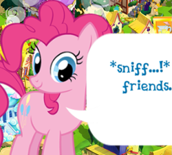 Size: 669x604 | Tagged: safe, derpibooru import, screencap, pinkie pie, earth pony, pony, g4, cropped, dialogue, dialogue box, english, female, gameloft, mare, meme, mobile game, my little pony: magic princess, sniffing, solo, speech bubble, text, wow! glimmer