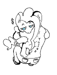 Size: 771x1015 | Tagged: safe, artist:djsleepyhooves, derpibooru import, pinkie pie, oc, oc:anon, earth pony, human, pony, g4, black and white, clothes, crouching, denim, dollar sign, duo, eyebrows, grayscale, hug, hugging a pony, jeans, lineart, looking down, monochrome, ms paint, overhead view, pants, raised eyebrow, shading, shirt, simple background, sitting, stealing, t-shirt, wallet, white background