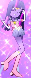 Size: 462x1148 | Tagged: safe, artist:alan-the-animeartist, derpibooru import, twilight sparkle, equestria girls, clothes, cosplay, costume, female, sailor moon, sailor scout, solo