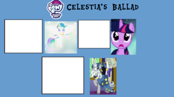 Size: 918x513 | Tagged: safe, derpibooru import, princess celestia, star swirl the bearded, twilight sparkle, g4, magical mystery cure, shadow play, celestia's ballad, meme, meme template, template, twilight's castle