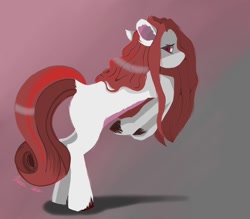 Size: 1600x1400 | Tagged: safe, artist:lunayourlife, derpibooru import, pony, gradient background, red eyes, solo